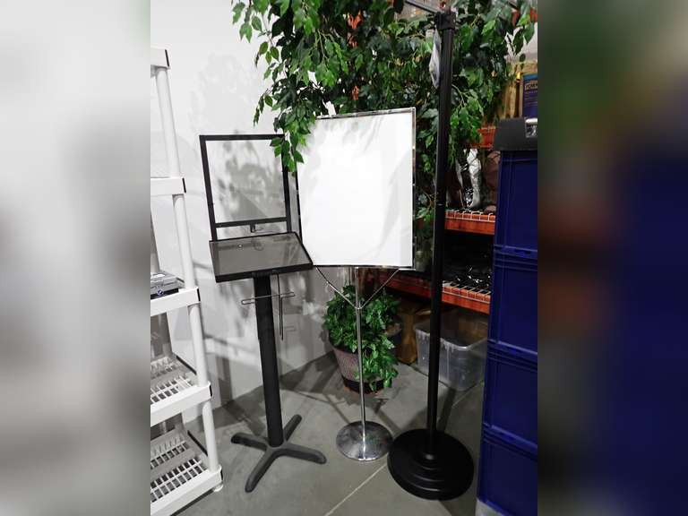 Lot of Tiva Heater Stand and (2) Marketing Stands.