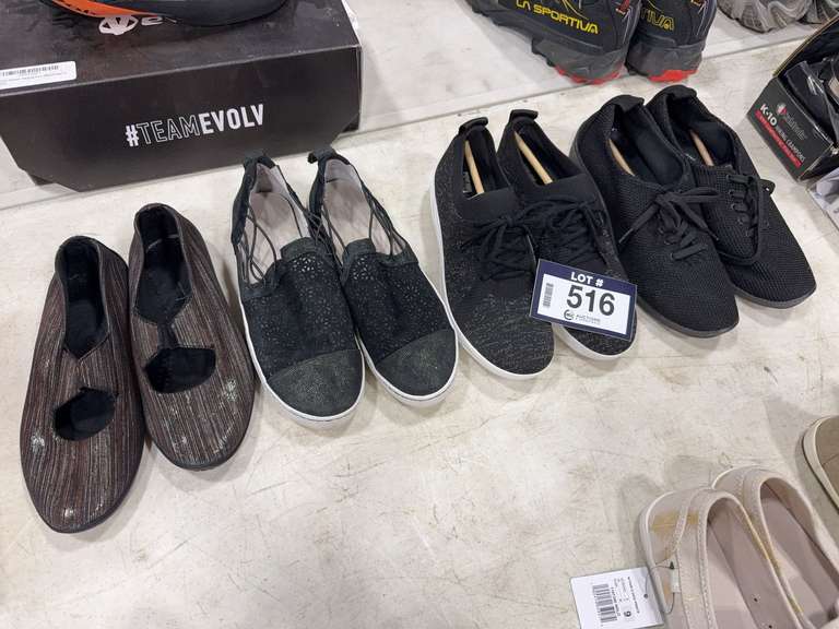 Lot of (4) Pairs of Asst. Women’s Shoes