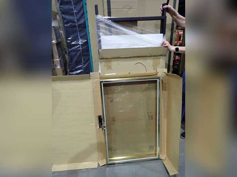 Lot of Jewellery Display Case and Sandwich Board 24"x36" Sign Frame.