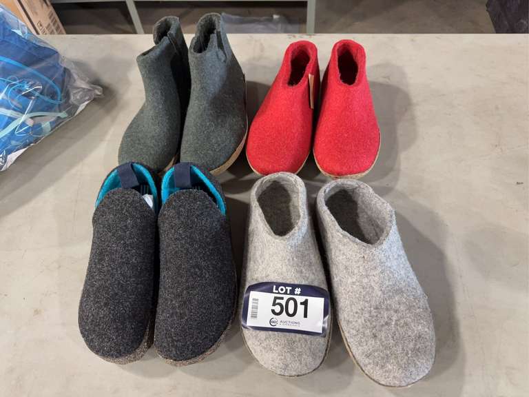 Lot of (4) Pairs of Asst. Slippers