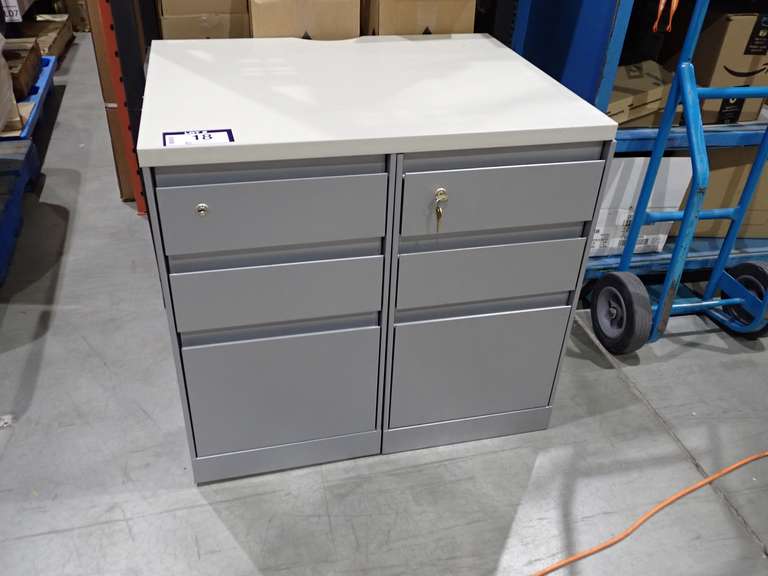 Steelcase Double Pedestal Office Cabinet.