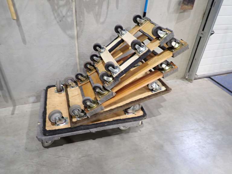 Lot of (6) Asst. 4-Wheel Dollies.