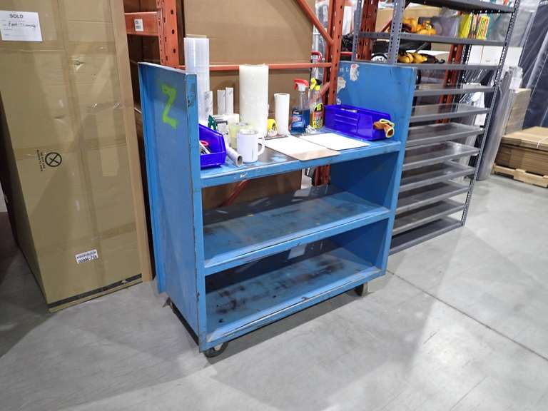 3-tier Warehouse Pick Cart- CONTENTS NOT INCLUDED.