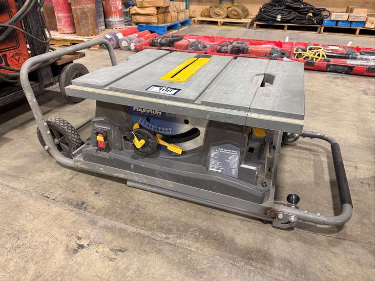 Mastercraft Maximum 055-6747-8 Table Saw w/ Stand