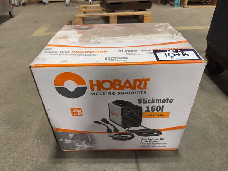 Hobart Stickmate 160i Dual Voltage DC Stick Welder