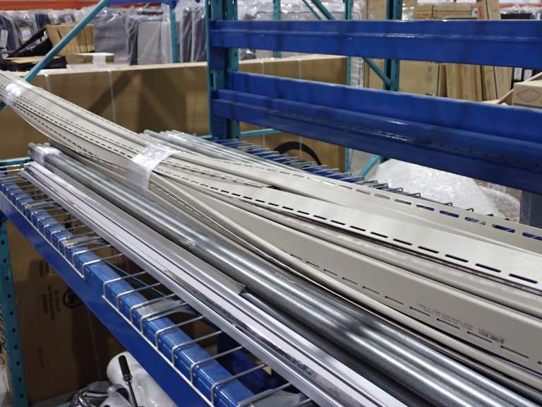Lot of Galvanized Conduit Pipe, Vinyl Siding J-Trim, etc.