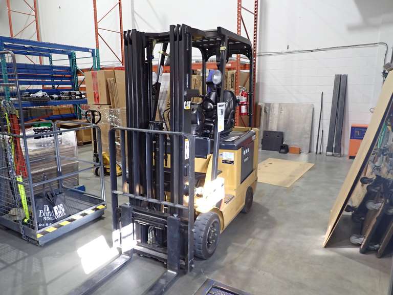 2007 Cat E3500-AC Electric Forklift, SN A4EC120318- CANNOT BE REMOVED UNTIL FRI SEPT. 25 @ 3PM.