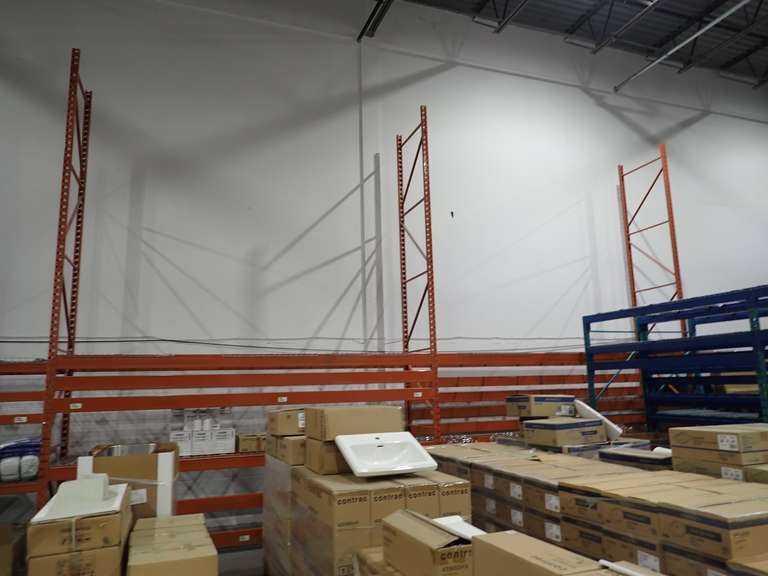 Lot of 42"x19' Pallet Racking- BUYERS RESPONSIBLE FOR TEARDOWN.