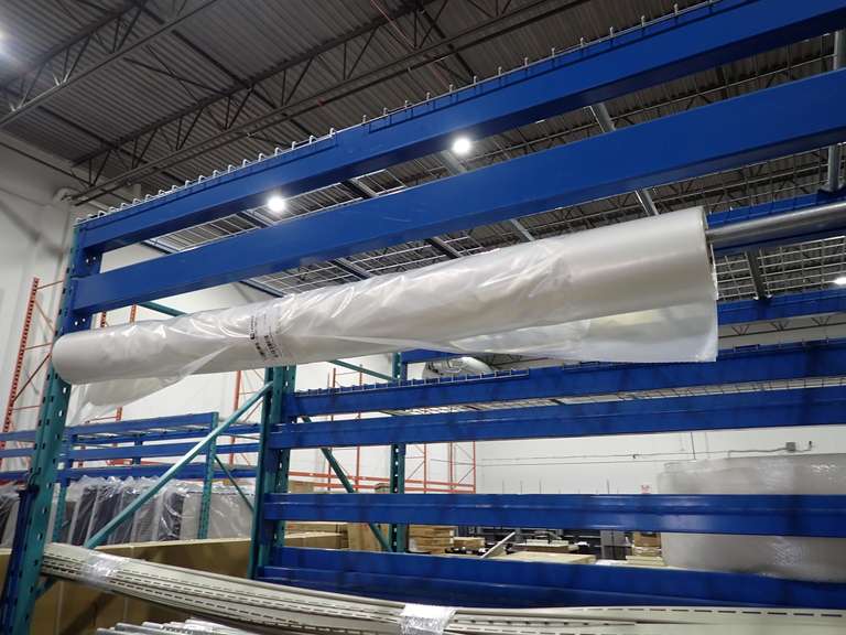 Partial Roll of Mattress Bags.