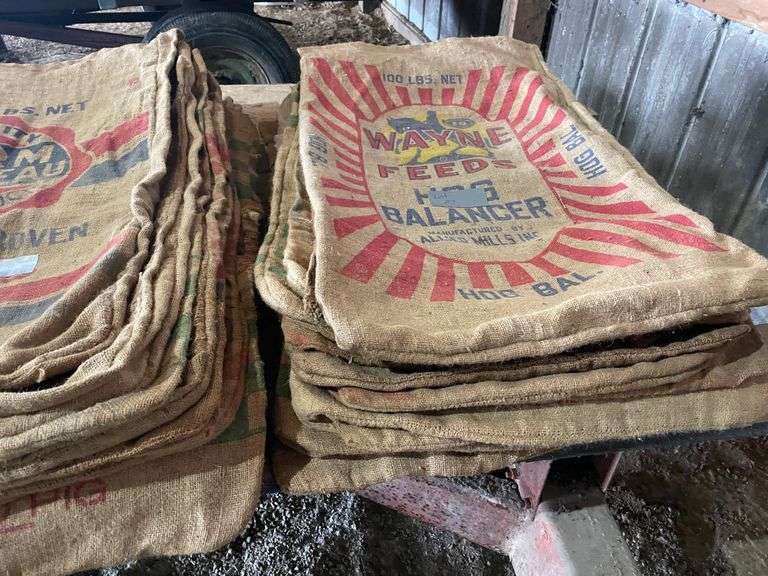 24 Burlap Bags