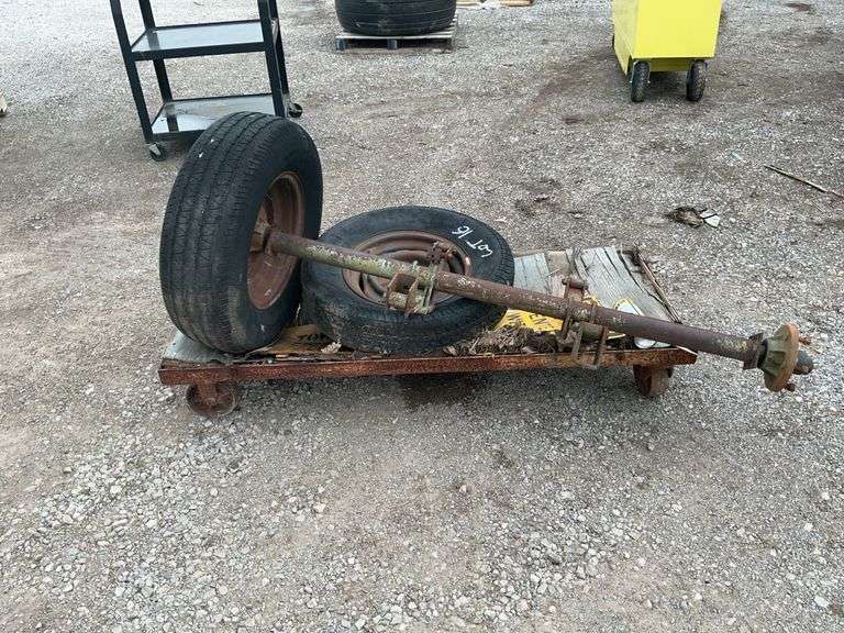 Trolly, and axle
