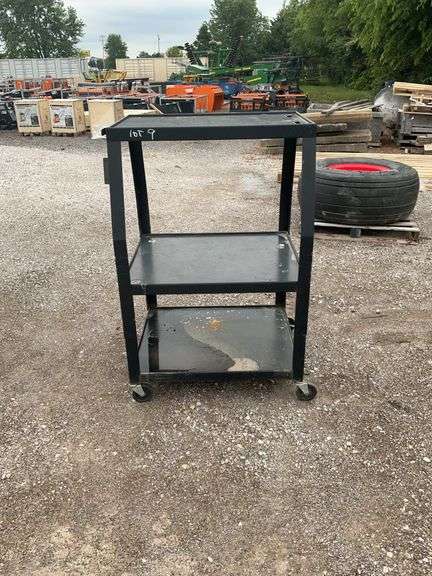 3 shelf rolling cart