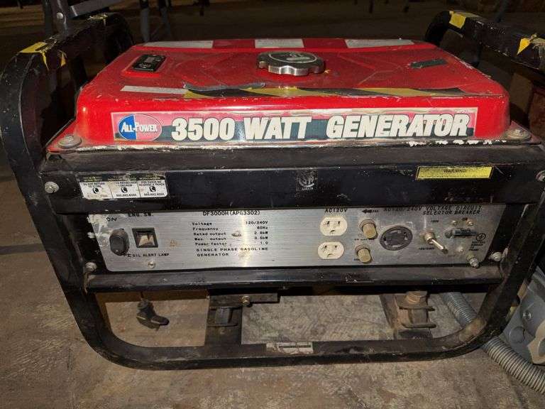 All-Power 3500w Portable Generator