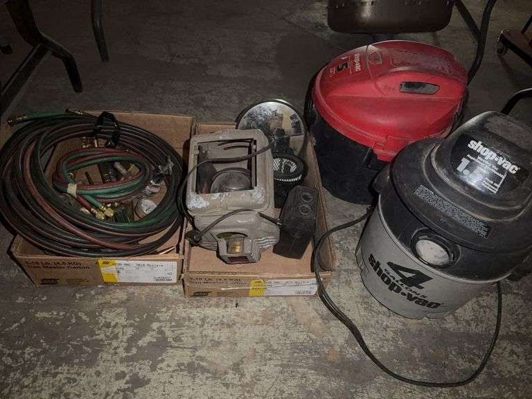Shop Vacuum 2x (no hose attachment),Weldibg Equipment,etc.