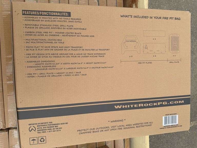 FXP300 Portable Fire Pit+ Grill Plate (Unused)