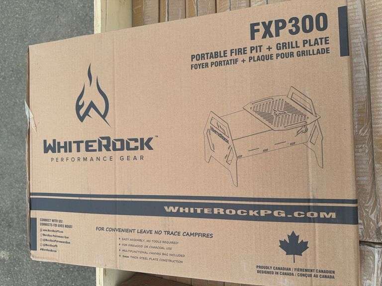 FXP300 Portable Fire Pit+ Grill Plate (Unused)