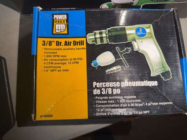 Hitachi Disc Grinder and Powerfist Dr. Air Drill