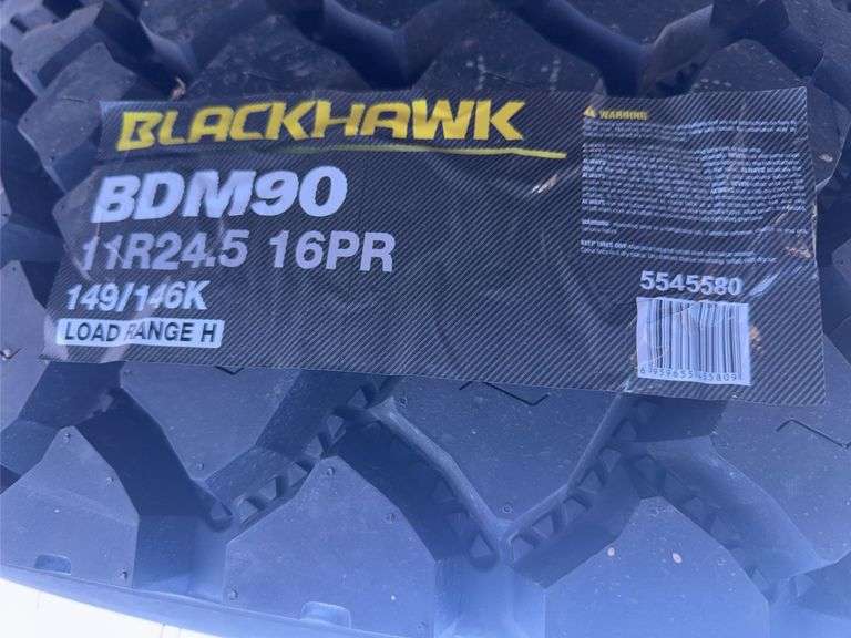 Black Hawk Tires 11R24.5 (Unused 4x)