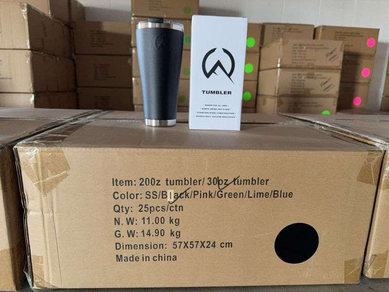 White Rock Black 30oz Pilgrim Tumbler (Unused x25)