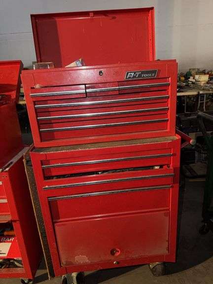 A-T Red Rolling Tool Chest w/Tools
