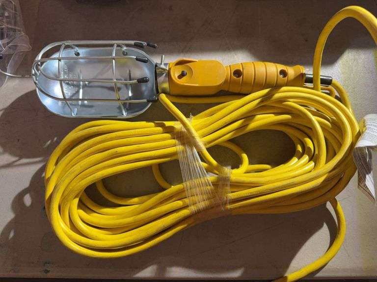 Yellow Industrial Metal Work Light