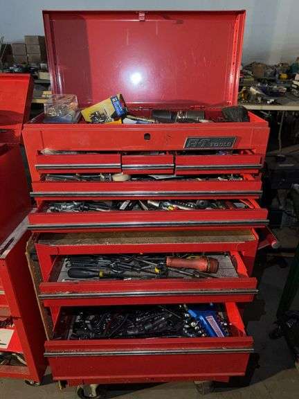 A-T Red Rolling Tool Chest w/Tools