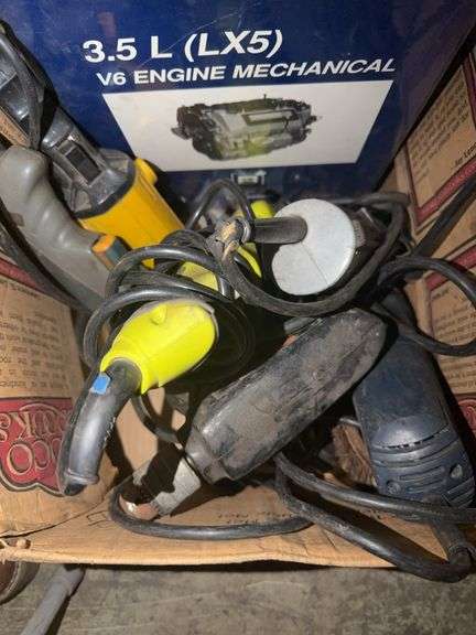 Box of Corded Tools