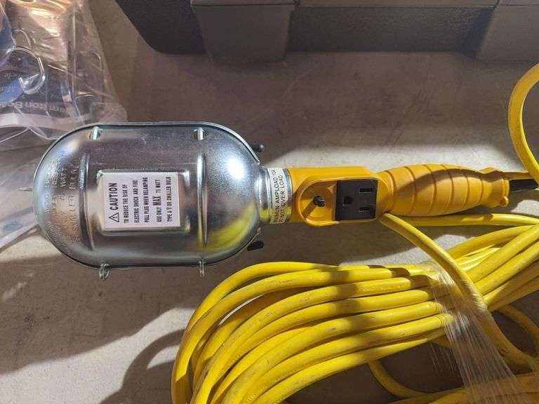 Yellow Industrial Metal Work Light