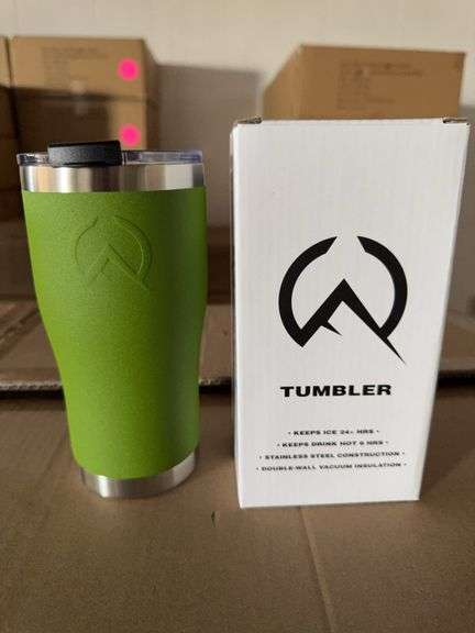 WhiteRock Forest Green 20oz Pioneer Tumbler (Unused x25)