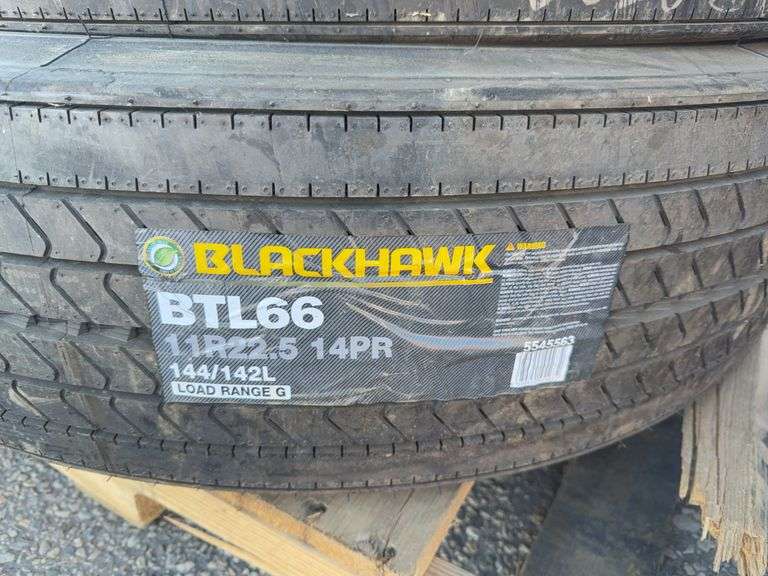 Black Hawk Tires 11R22.5 (Unused 4x)
