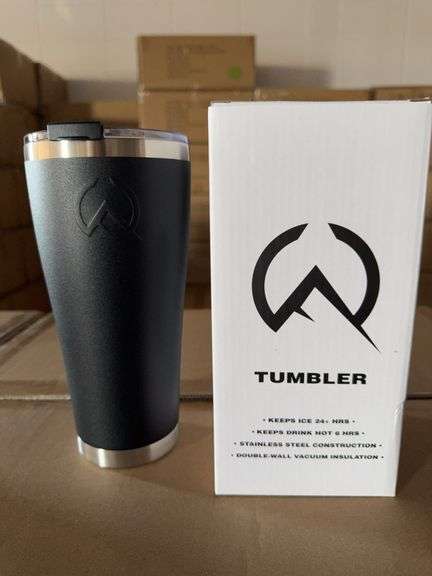 White Rock Black 30oz Pilgrim Tumbler (Unused x25)