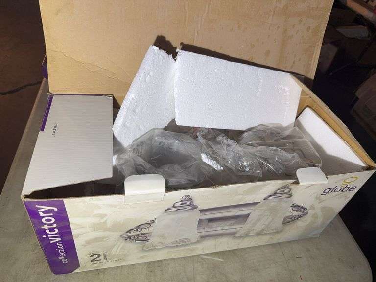 Assorted Wine and Drinking Glass & Wall Mount Lamp