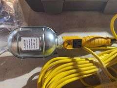 Yellow Industrial Metal Work Light