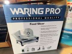Food Slicer, 5gal. Water Container, Elec.Fan and Roll of Paper Sheet