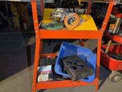 Utility Cart w/ Miscellaneous  and Chainsaw