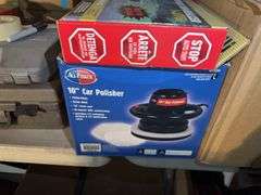Car Polisher, Ignition Shutdown Device, Box of Engine Tune up Oil