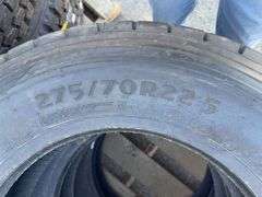 Road Master Tires 275/70R22.5 (Unused 3x)