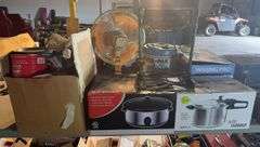 Slow Cooker, Pressure Cooker, Heater, Plates & Jar