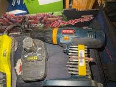 Ryobi 18V Cordless Drill, Battery, Charger