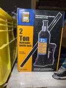 Angel Grinder,10" Orbital Polisher,2-Ton Hydraulic Jack (Unused) & Misc.