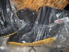 Denim Long Sleeve Polo Shirt,Rain Boots and Face Shield