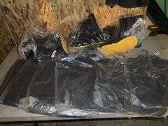 Denim Long Sleeve Polo Shirt,Rain Boots and Face Shield