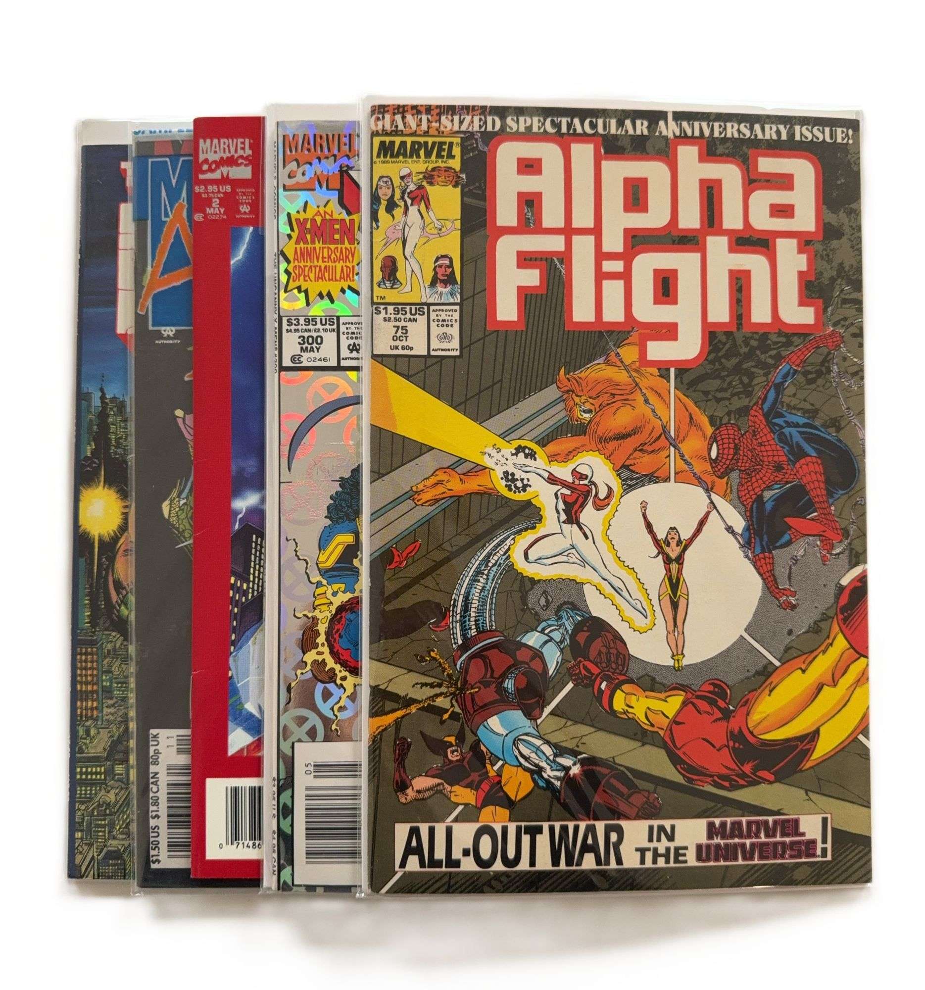 Marvel Comics Lot – Alpha Flight Anniversary Issue, X-Men #300