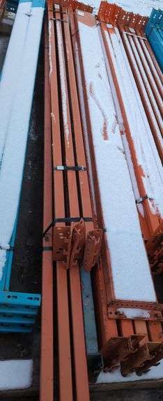 Heavy-Duty Pallet Rack Beams (3-4"x8' & 4-4"x9')