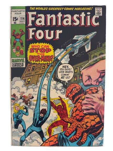 Fantastic Four #114 (1971) – Bronze Age Marvel Classic: “Who Can Stop the Over-Mind?”