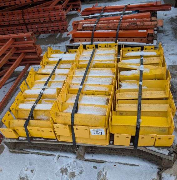 Pallet Rack Accessories – Yellow Column Guards & Orange Rack Components