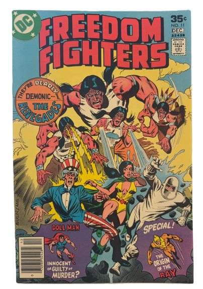 Freedom Fighters #11 (1977) – “The Deadly Demonic Renegades!” Bronze Age DC Classic