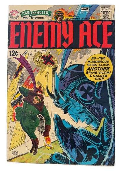 Star Spangled War Stories #143 (1969) – Enemy Ace Faces the Hammer of Hell!