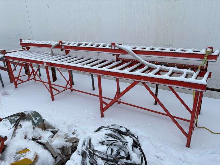 Lot of Gravity Roller Conveyor Sections – Assorted Lengths