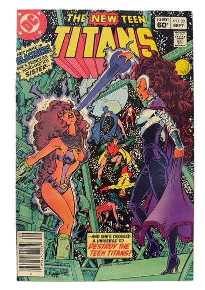 The New Teen Titans #23 (1982) – First Appearance of Blackfire, Starfire’s Sister!